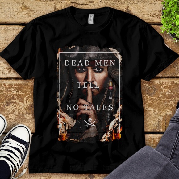 Dead Men Tell No Tales Disney Graphic Unisex Tee Adult T-shirt Kid Shirt - Picture 1 of 2